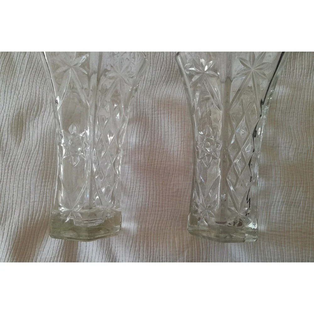 Anchor Hocking Flared Vases set of two